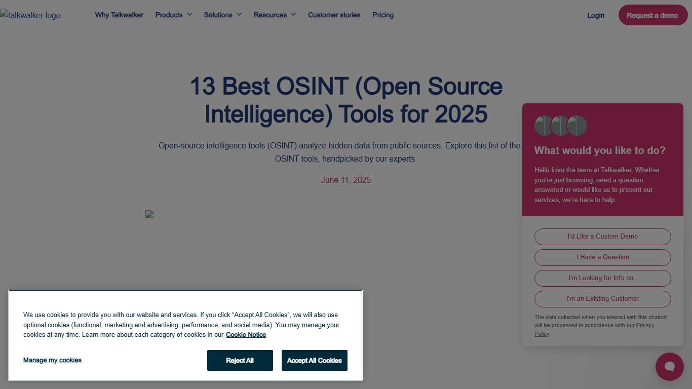 13 Best OSINT (Open Source Intelligence) Tools for 2025 [UPDATED]